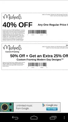 Coupons for Michaels android App screenshot 2